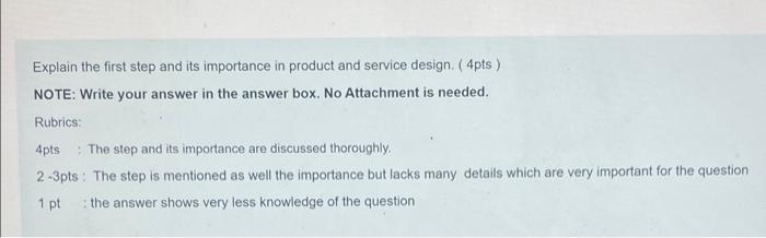 Explain the first step and its importance in