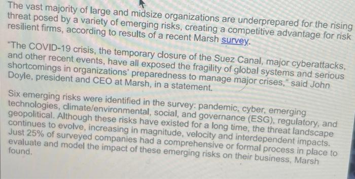 The vast majority of large and midsize