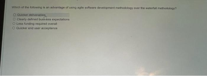 Which of the following is an advantage of using