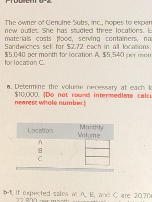 The owner of Genuine Subs, Inc., hopes to expan