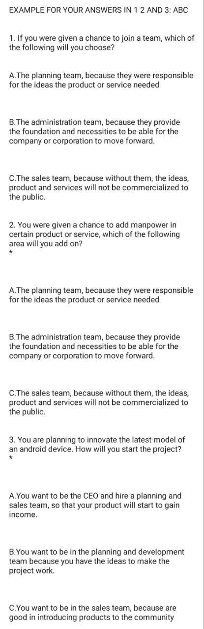 Note: Give me all three right answers with a