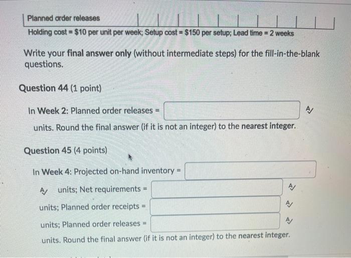 (Chapter 14] Net Material Requirements Plan A