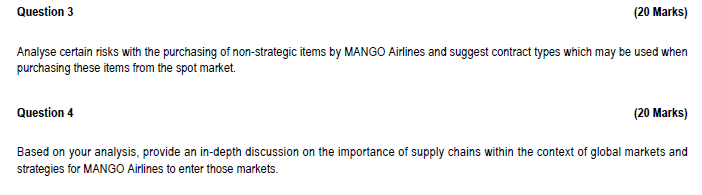 Analyse certain risks with the purchasing of