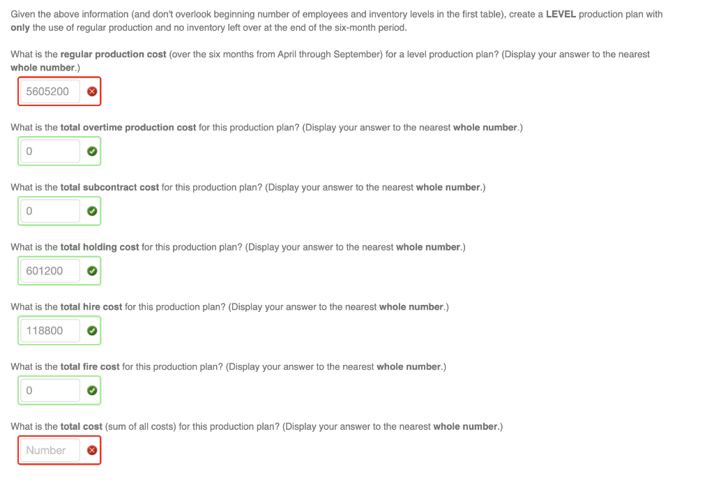 Given the above information (and don't overlook