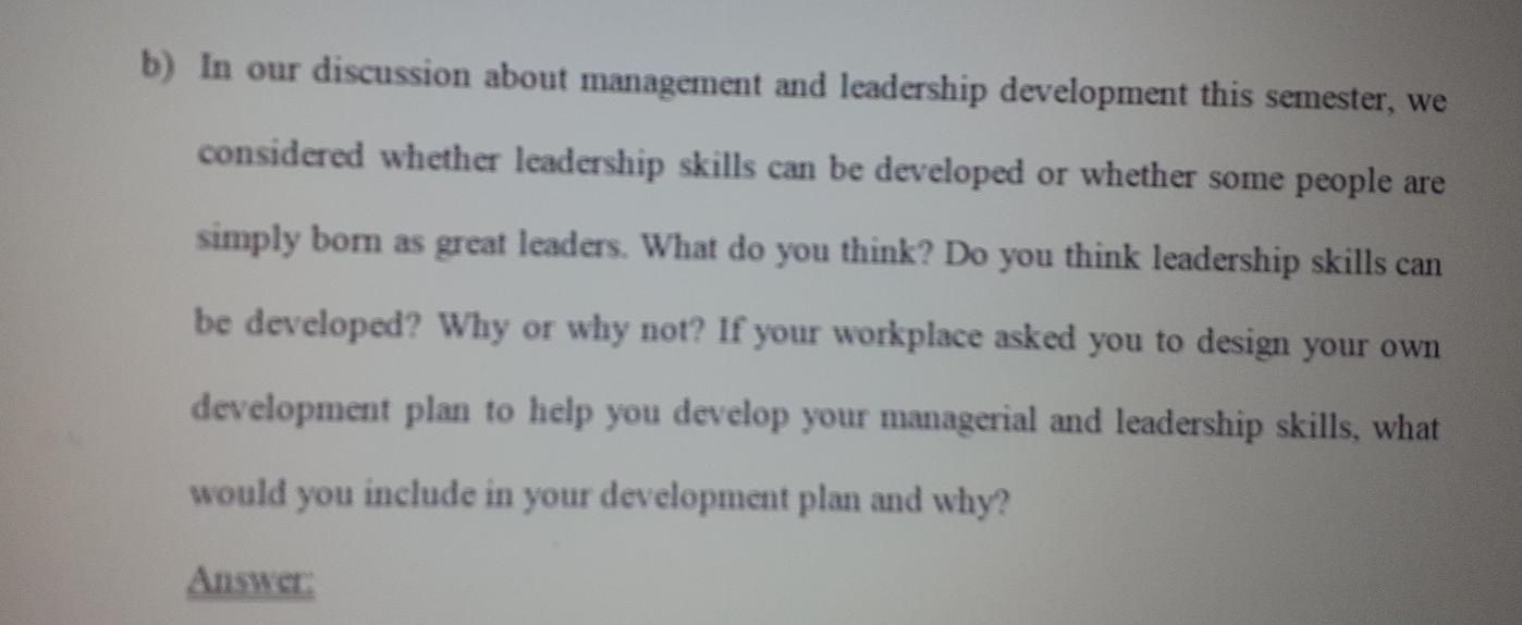this question is from organizational training and
