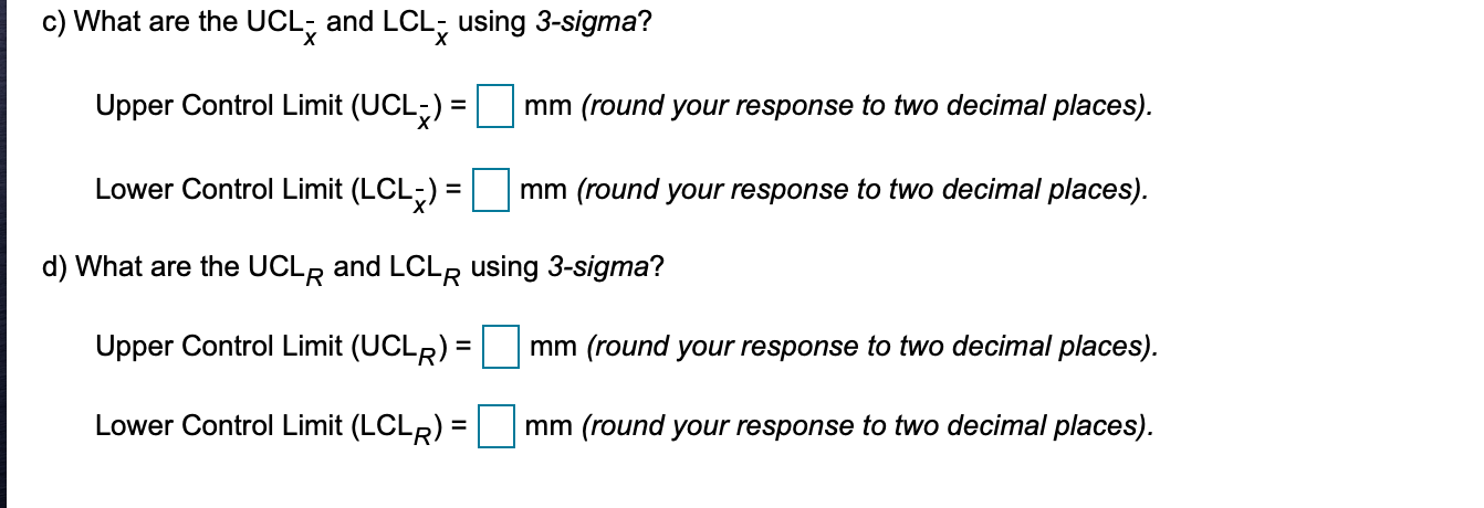 i Definition - Lower Range, Sample Size, n D3 2 0
