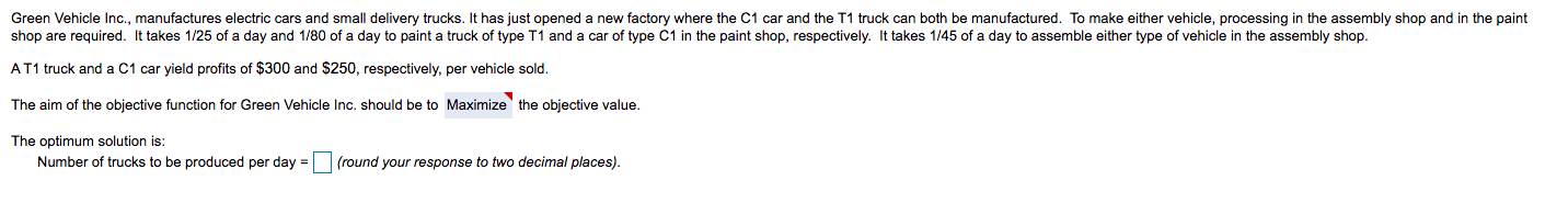 Green Vehicle Inc., manufactures electric cars