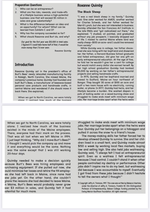 Preparation Questions LWho can be on