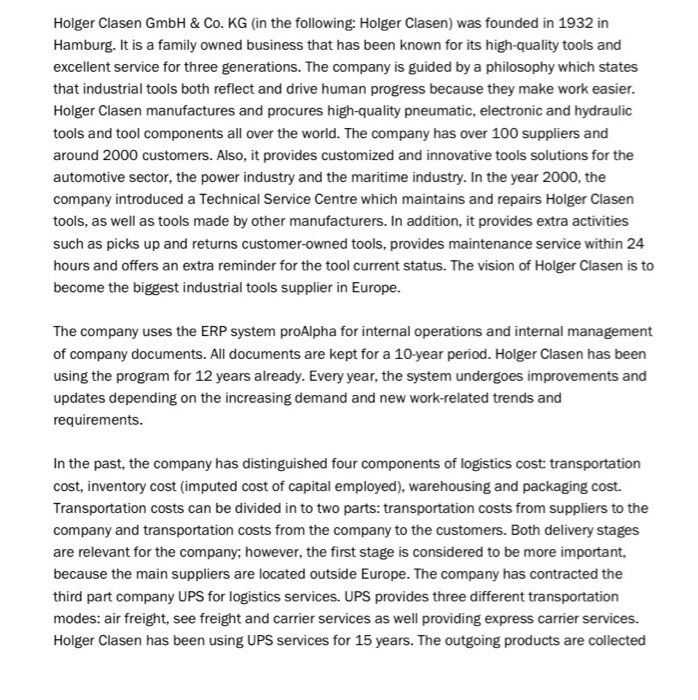 Holger Clasen GmbH & Co. KG (in the following: