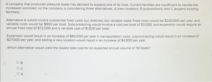 A company that produces pleasure boats has