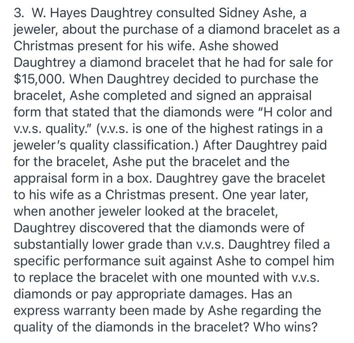 Please answer in your own words. 3. W. Hayes