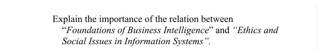 Explain the importance of the relation between