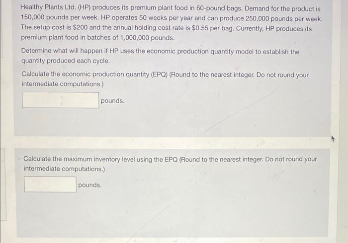 Healthy Plants Ltd. (HP) produces its premium