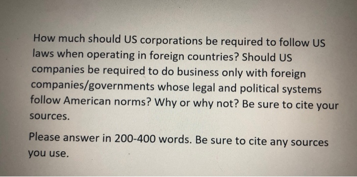 How much should US corporations be required to