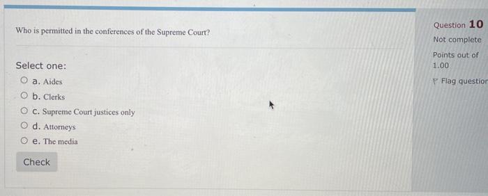 Question 6 Which of the following agencies serves