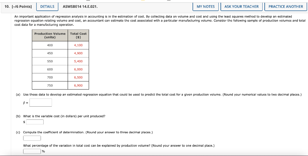[-/6 Points] ASWSBE14 14.E.021. An important