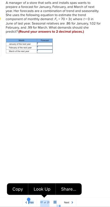 A manager of a store that sells and installs spas