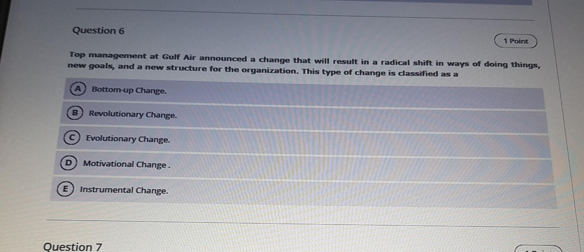Question 5 1 Point Abdulla believes that he works