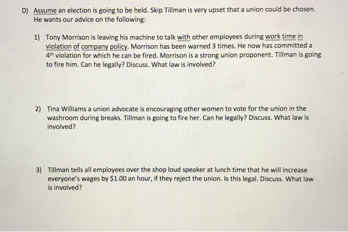 problem 1 is the case to help D) Assume an