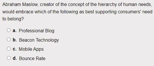 Abraham Maslow, creator of the concept of the