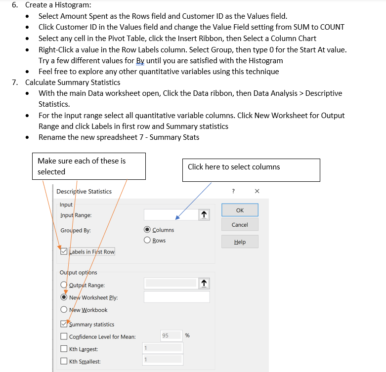 Week 7 Data Assignment Using Pivot Tables to