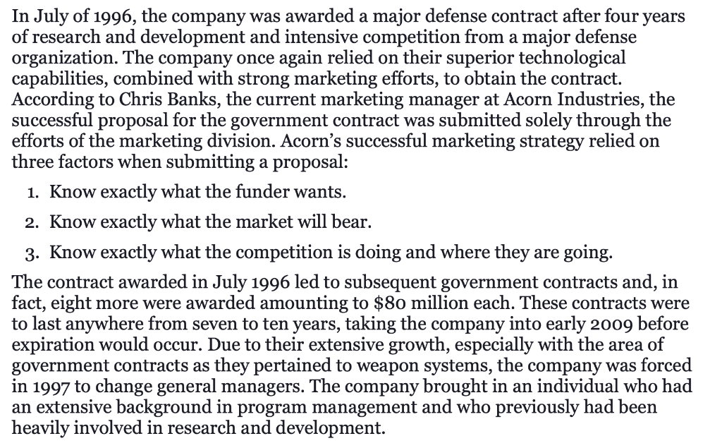 Case a Acorn Industries3 Harold R. Kerzner, PhD