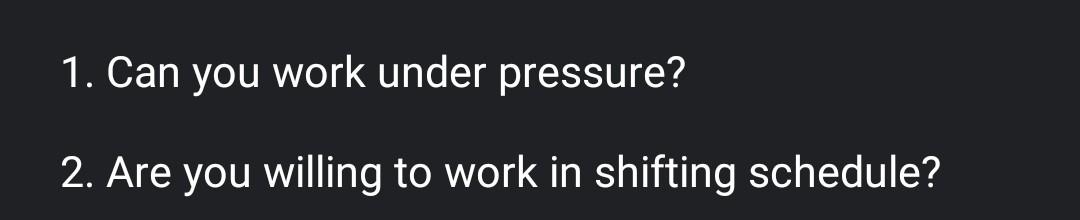 hi can somone answer this please. 1. Can you work