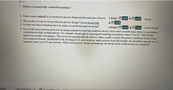 7. What is a numerically controlled machine? 1.