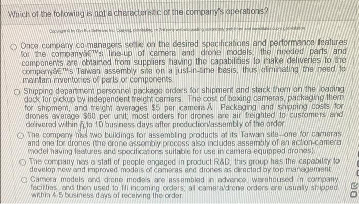 Which of the following is not a characteristic of