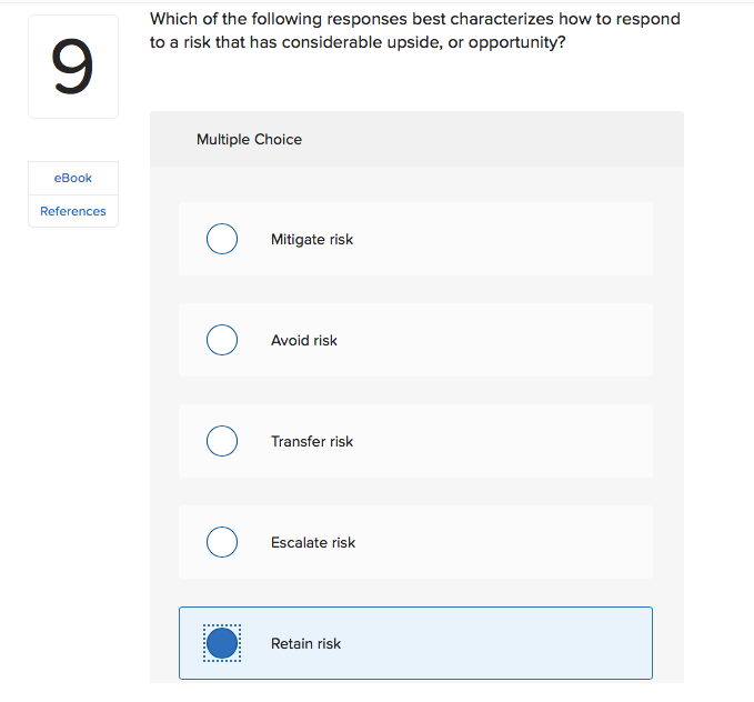 Which of the following responses best