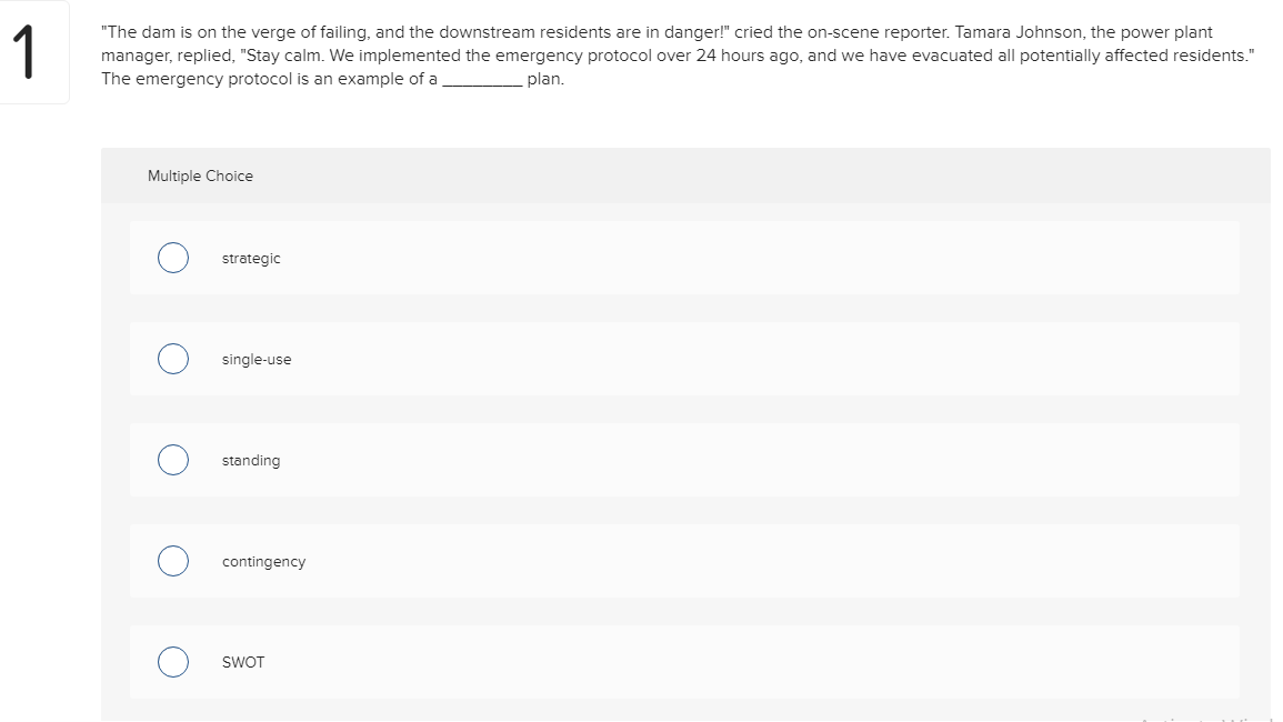 1 "The dam is on the verge of failing, and the