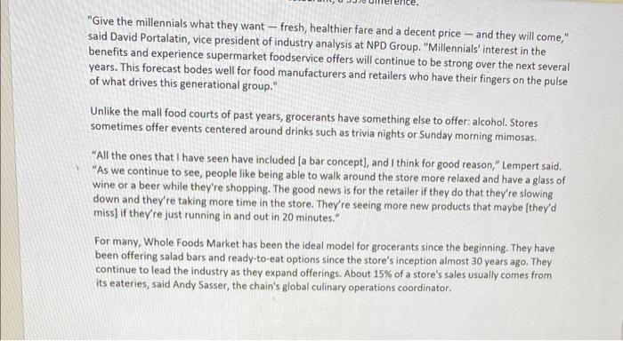 It's time for dinner. There's nothing to eat at