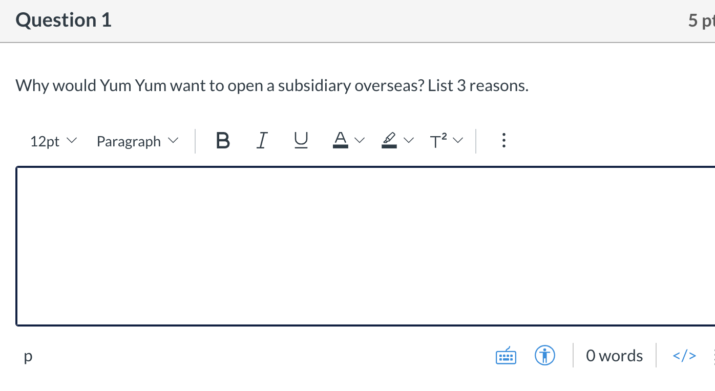 Can you only answer question 5 please Imagine