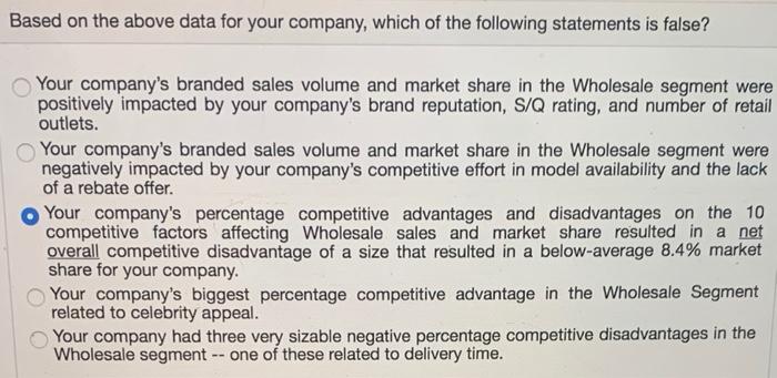 Given the following data from a Comparative