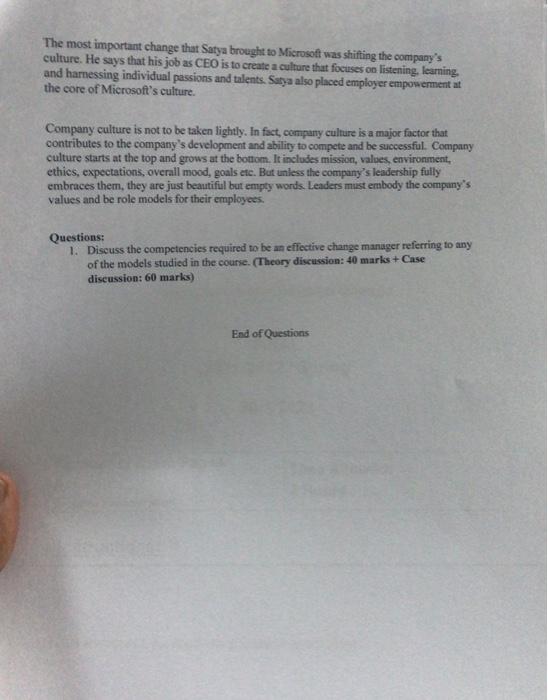 Instructions: . You should attempt ALL questions