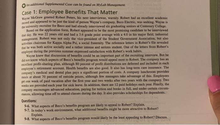 An additional Supplemental Case can be found on