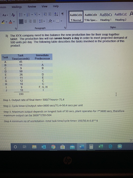 step 5. assign tasks to workstation step 6