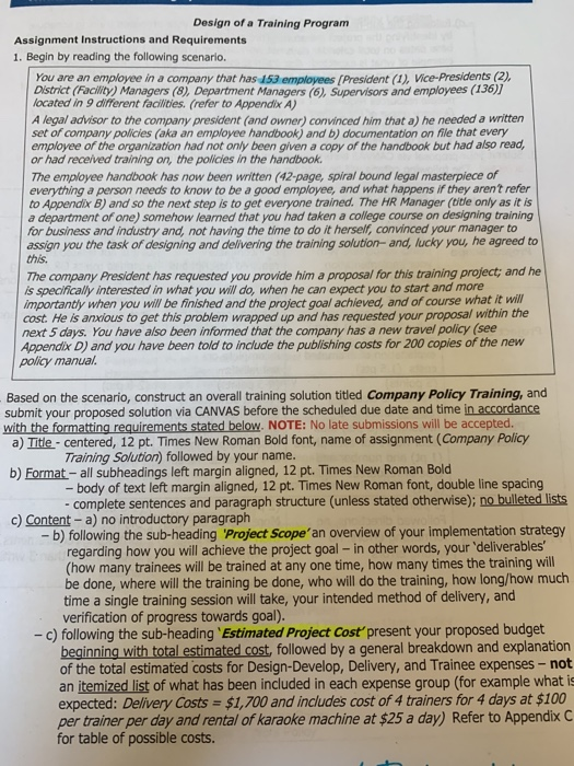 please give example of how to do the project