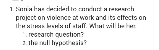 answer the question 1. Sonia has decided to