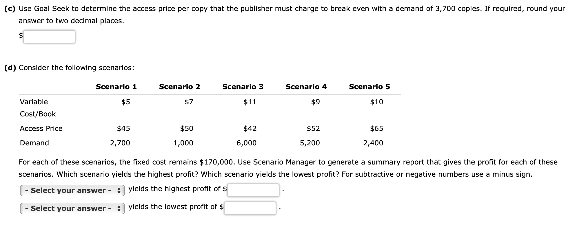 Eastman Publishing Company is considering