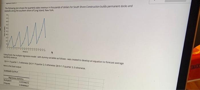 this is all one question The following plat shows