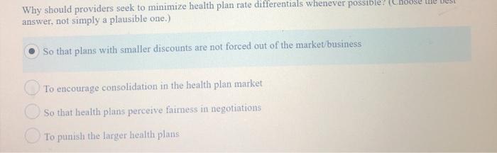 USE Why should providers seek to minimize health