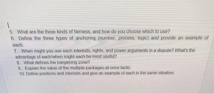 5. What are the three kinds of fairness, and how
