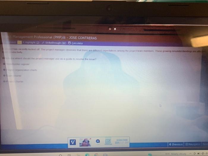 Management Professional (PMP) - JOSE CONTRERAS b)