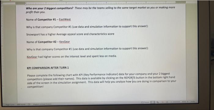 Marketing Question please help ! this is for