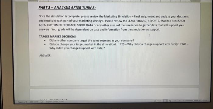 Marketing Question please help ! this is for