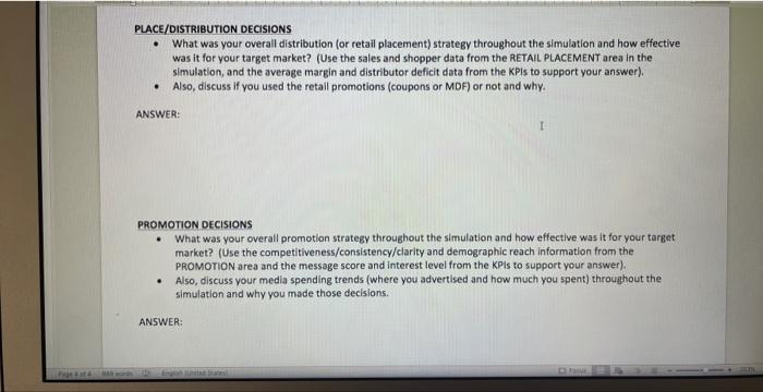 Marketing Question please help ! this is for