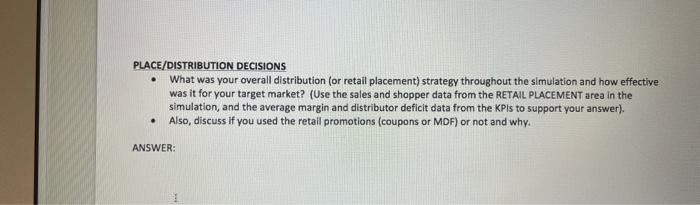 Marketing Question please help ! this is for