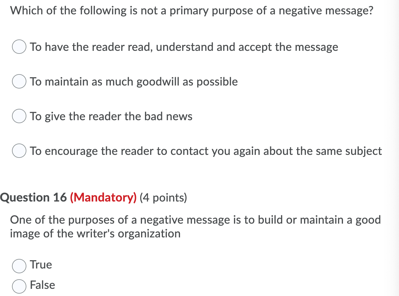 Which of the following is not a primary purpose