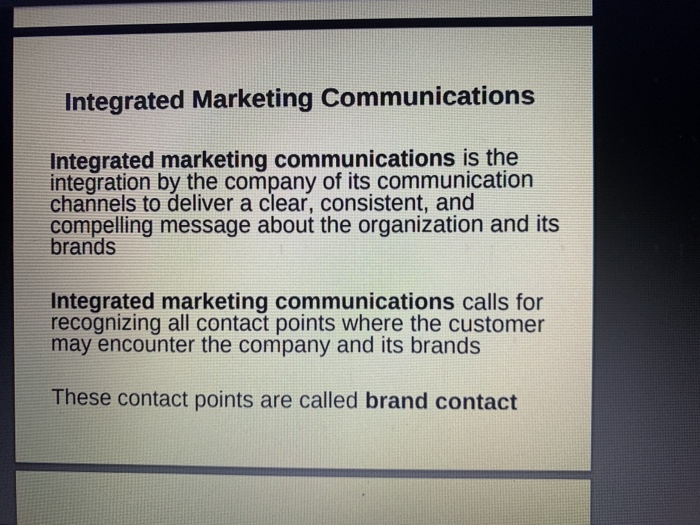 the traditional promotion mix. Be sure that you